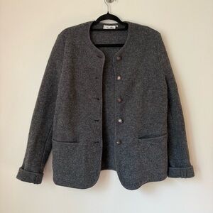 Classic Gray Wool Blazer